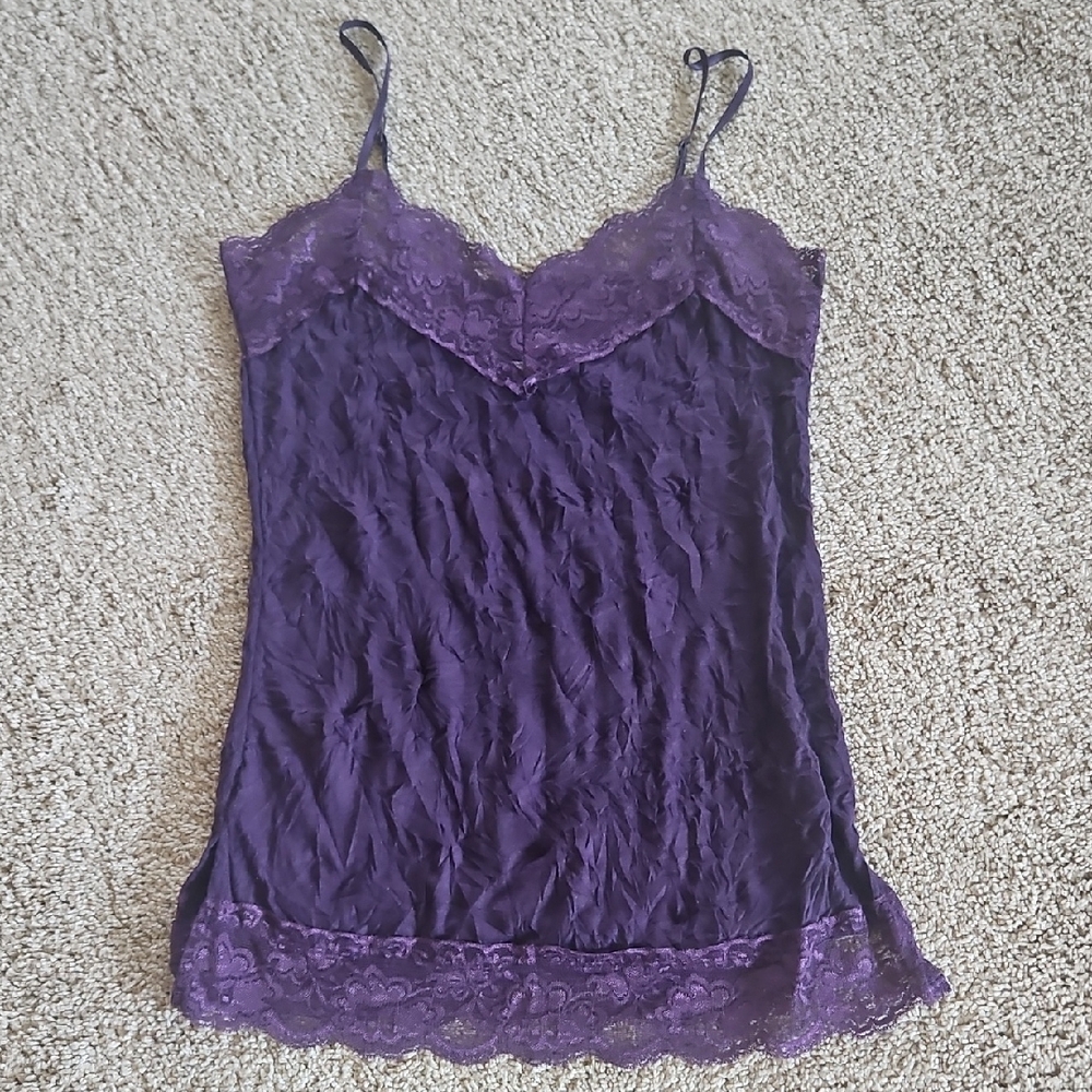 Xhilaration Deep Purple Lace Camisole